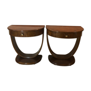 Lot de deux tables de chevet Art Déco Daisy Simon