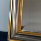 Vintage facet-cut mirror in gold and silver 1970s