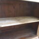 Buffet de belle facture en bois brut, 2 portes , 3 tiroirs .