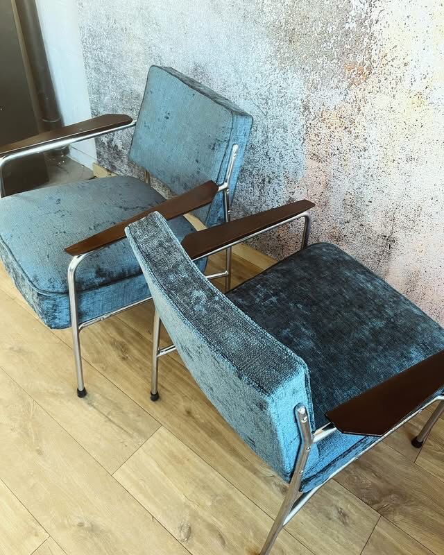 Pair of Bauhaus Expo 58 chairs