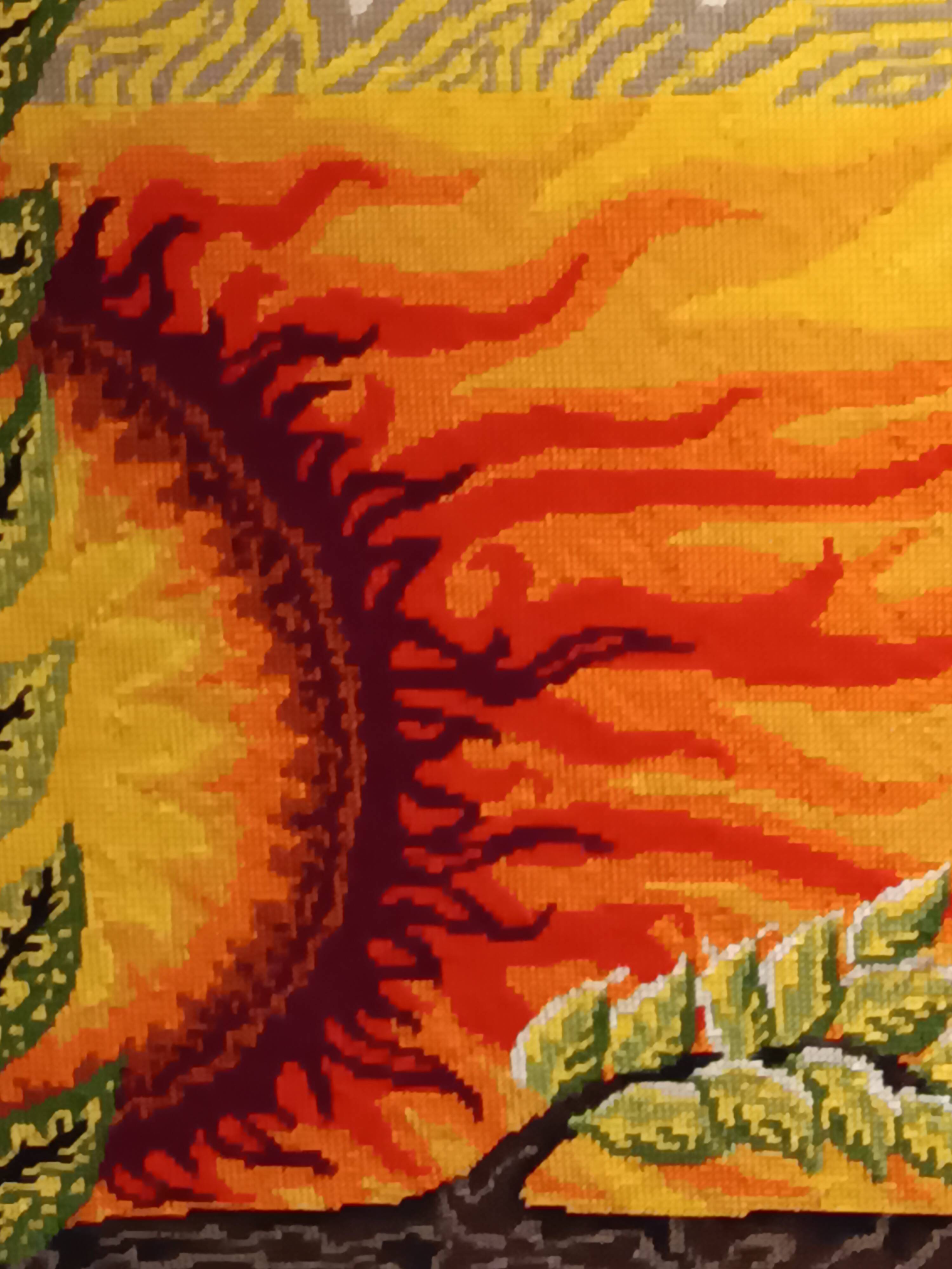 Tapisserie murale "Solstice" en laine fait main Steiner Frères