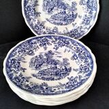 5 flat plates Lunéville Tradition special grand fire
