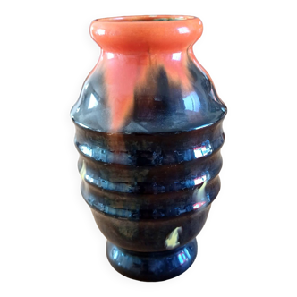 Vase Vintage en Faience des Années 60