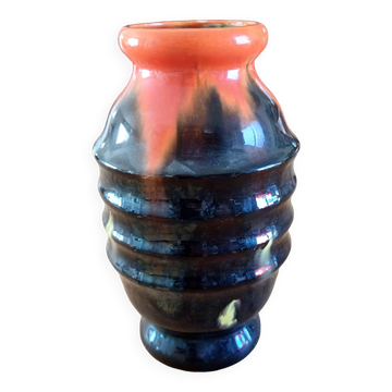 Vase Vintage en Faience des Années 60