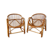 Rattan basket chairs
