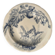 Plat rond en terre de fer, Clairefontaine, modèle Chardon, fin XIXe
