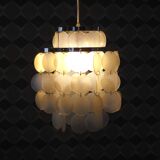 Mother-of-pearl chandelier 70s.