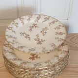 9 Louis XV plates from Sarreguemines