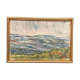 Mid Century Oil On Canvas Landscape By Unknown Artist Vintage & Framed – 33 × 22 Cm