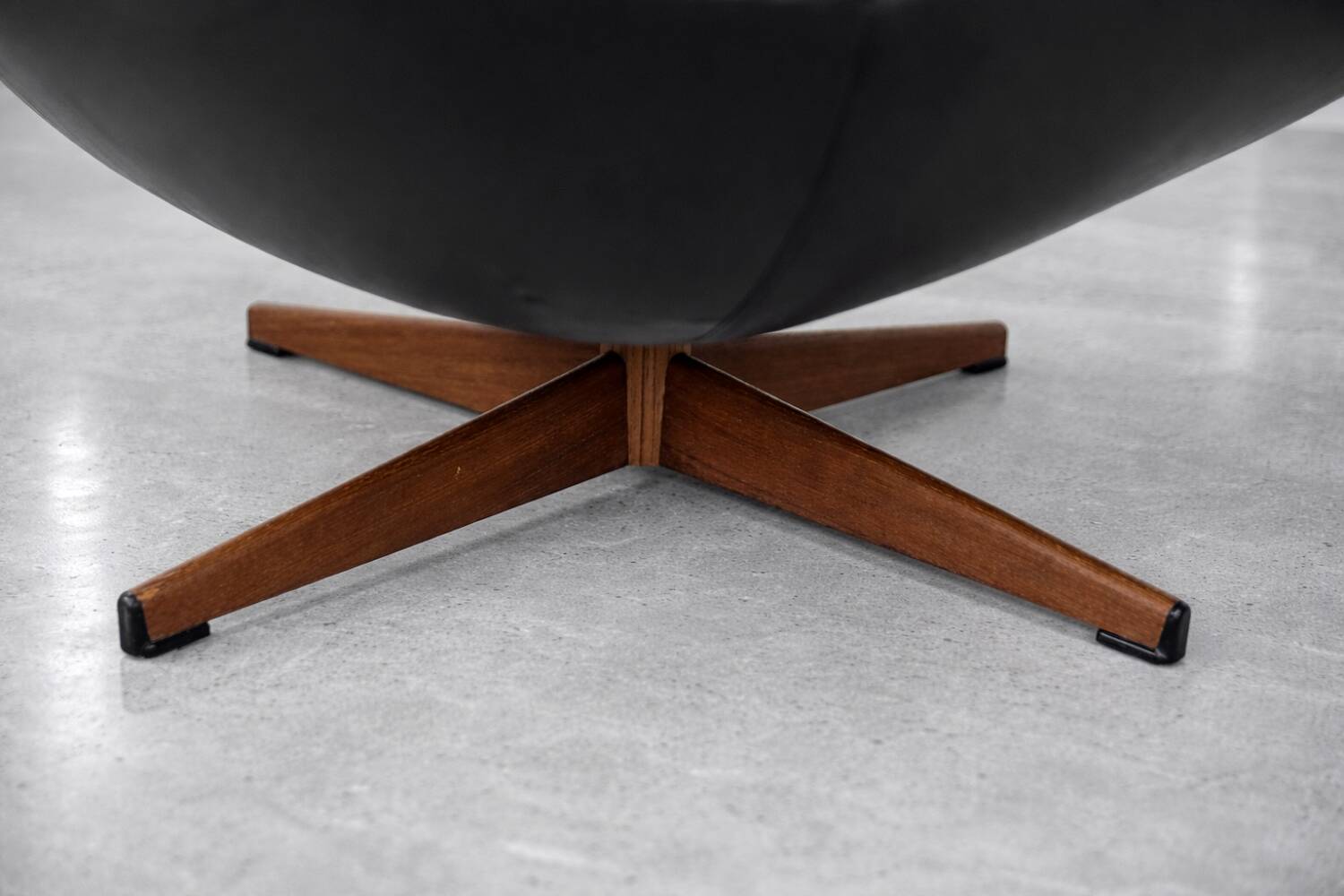 Fauteuil pivotant moderne scandinave vintage du milieu du siècle de Selig