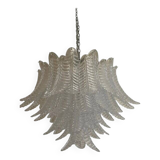 Murano Glass Chandelier With Clear Palm Italian Handmade Kromo