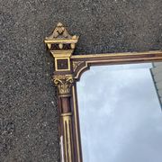 Large antique mirror 144 cm in Empire style - Trumeau or fireplace mirror