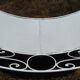 Wrought iron garden bench