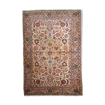 Former carpet Persian Kashaan done hand 125cm x 192cm 1910 s