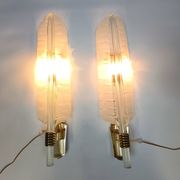 Pair of large wall lamps by Andre Arbus & Veronese, 1950s