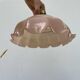 Opaline powder pink glass pendant light