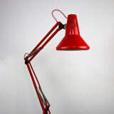 Red Adjustable Achitect Table Lamp by Tep, 1970s
