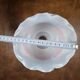 Vintage orange flower globe – Opal glass lampshade with a seventies design