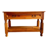 Table console de ferme vintage avec tiroir