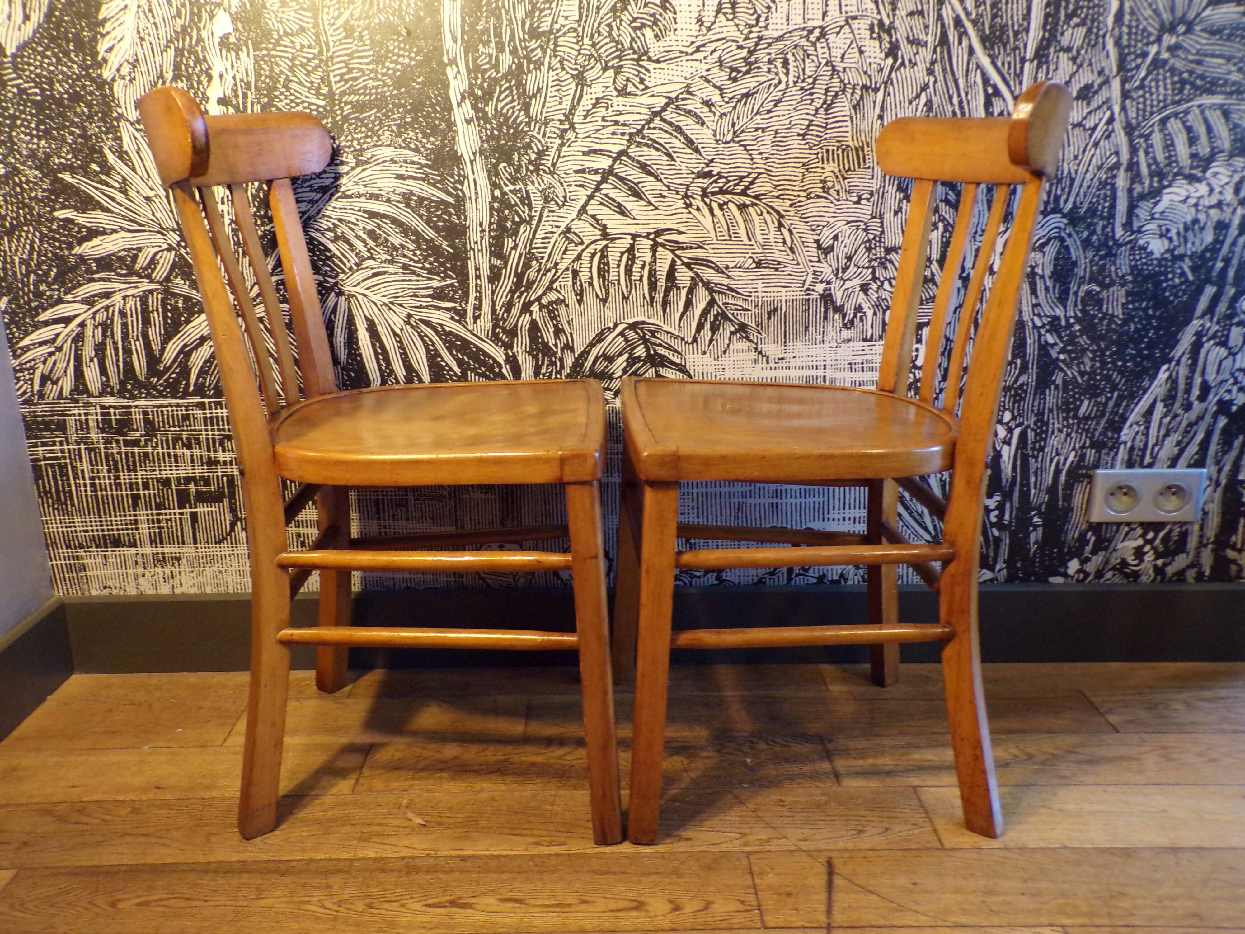 Pair of bistro chairs 1950