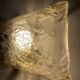 Large Single a Murano Glass Ice Sconce