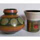 Duo of vases, vintage Scandinavian ceramics