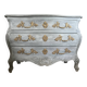 Louis XV style curved chest of drawers
