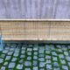 Scandinavian bed foot in bamboo, rattan, and wicker 1990 140cm