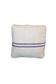 Set of 2 Mid-Century cushions in blue and ivory striped linen, 45.7 cm