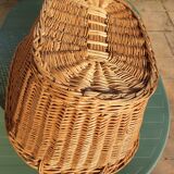 Wicker laundry basket