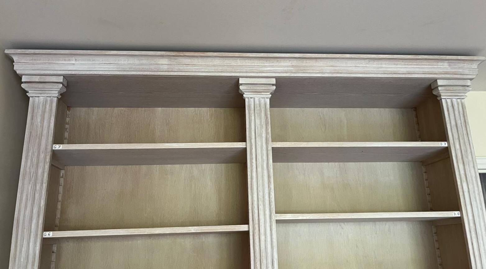 Cerused oak library - High-end