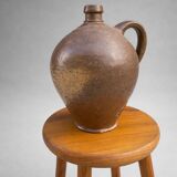 Ancient glazed stoneware cruche – authentic patina – 19th century