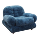 Blue armchair, Italian design, 1970s, production: Italy