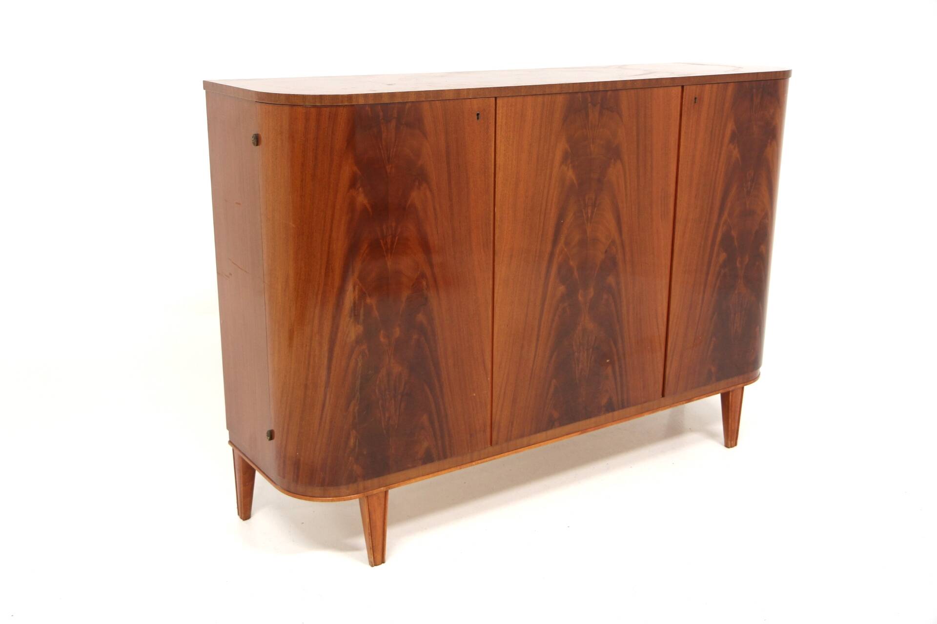 Scandinavian enfilade in mahogany, Swedish modern, Sweden, 1940.