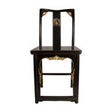 Chaise laquée noire