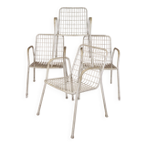 Series of 4 EMU armchairs model Rio 1960's