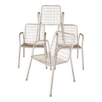 Series of 4 EMU armchairs model Rio 1960's