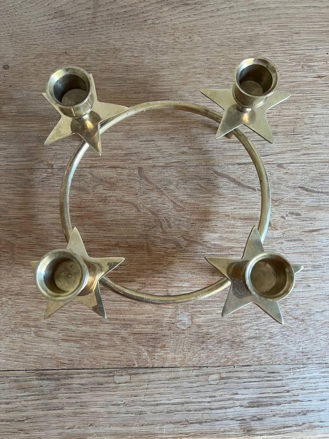 Vintage brass candle holder