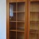 60's glass bookcase