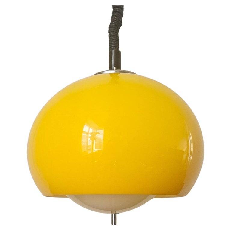 Rare Midcentury Pendant Meblo, Harvey Guzzini, Italy, 1970s