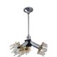 Sputnik Lamp in Murano Glass and Chrome by Mazzega, 1970s