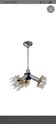 Sputnik Lamp in Murano Glass and Chrome by Mazzega, 1970s