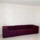 Canapé modulable COR 1970 bouclette bordeaux