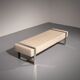 Leather bench with chrome base from Germany 1980