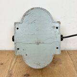 Industrial Cast Aluminium Wall Light with Milk Glass from Elektrosvit, 1970s