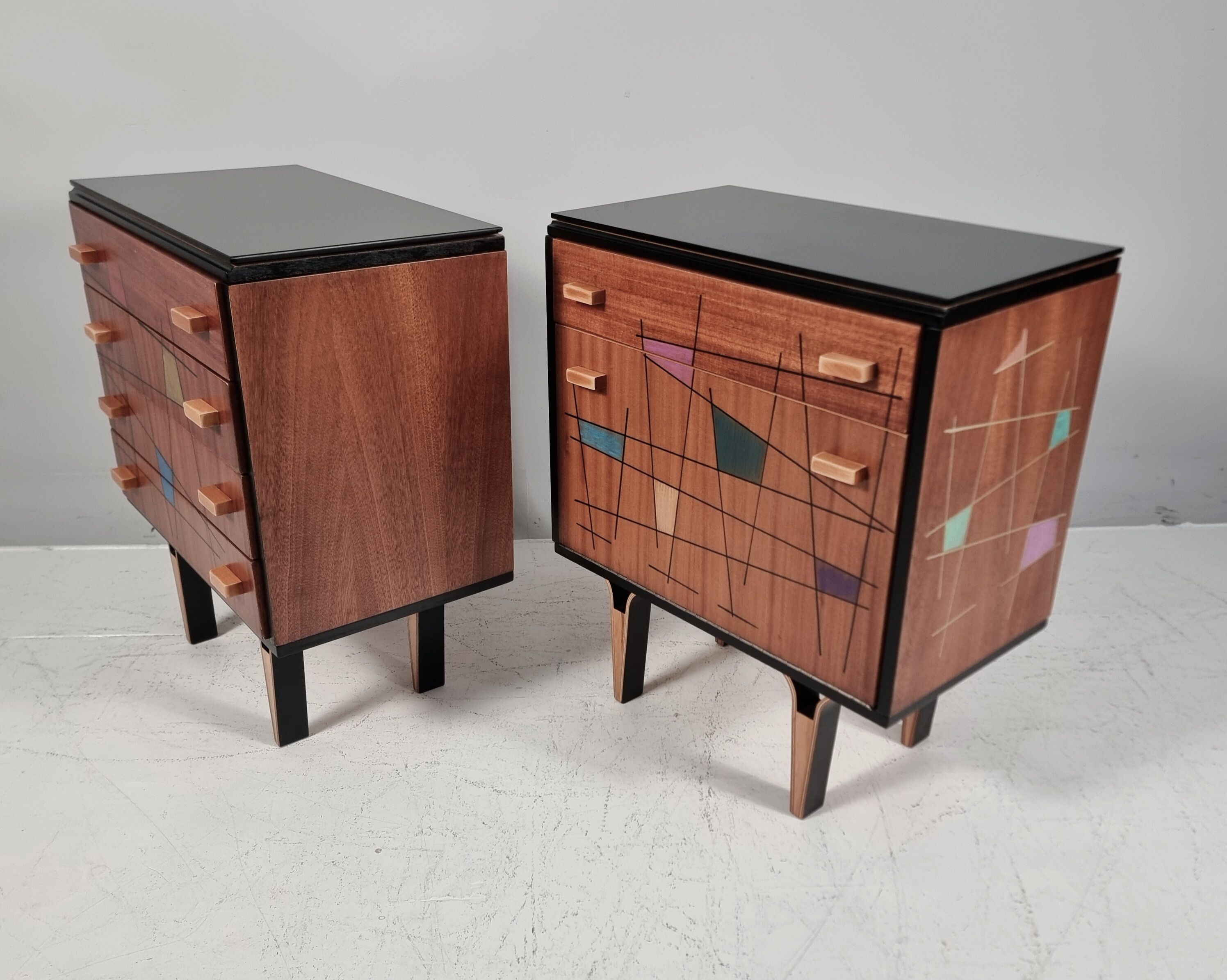 Tables de chevet, années 1970, ensemble de 2