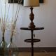 Antique walnut pedestal table, dating from the end of the 19th century