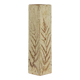 Vase de style Brutaliste en grès, à décor végétal. Années 1970.