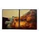 Modernist diptych, oil on canvas