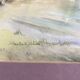 Watercolour on Paper JEAN MOREL View of Fishermen's House + White Wooden Frame